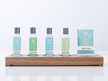 Hotel Toiletries India, Under The Canopy®, Green elements International, Licensed Hotel Toiletries.