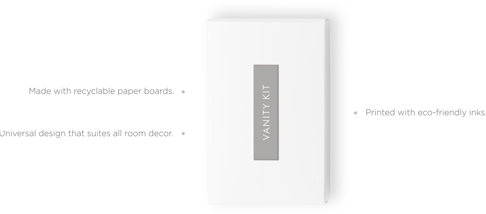 Luxury Hotel Amenities India, Guest room dry Amenities, Amenities Largest Manufacturer India, Green elements International